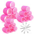 Jumbo Hair Curlers Rollers with Clips, Cludoo 28 Pcs Big Rollers for Hair Set with 3 Sizes Self Grip Hair Roller for Long Medium Short Thick Thin Hair Bangs Volume, Salon Hair Dressing DIY Hair Roller