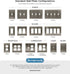 Amerock | Wall Plate | Oil Rubbed Bronze | 3 Toggle Switch Plate Cover | Mulholland | 1 Pack | Light Switch Cover
