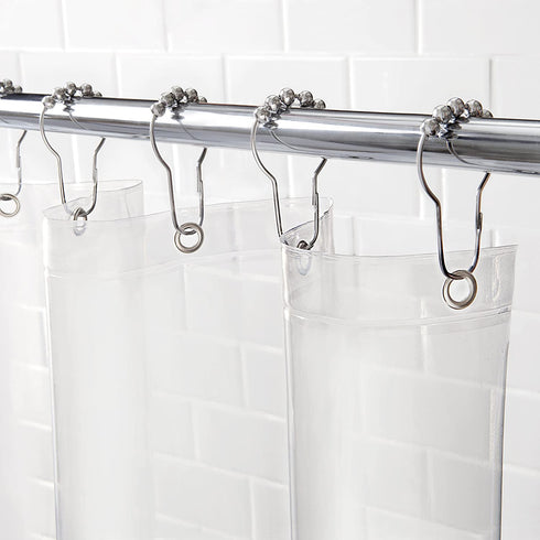 Kenney Medium Weight PEVA Shower Curtain Liner, 70" W x 72" H, Clear