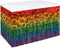 Beistle Metallic Plastic 1 Ply Rainbow Table Skirt Pride Decorations LGBQT Tableware, 30" x 14', Red/Orange/Yellow/Green/Blue/Purple