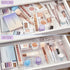 STORi Plastic Makeup and Vanity Stackable Drawer Organizers | Perfect for Makeup Brushes and Palettes, Beauty Accessories, Office Supplies, Craft, and Kitchen | 10 Piece Set | Clear