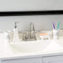 Home Basics, White Le Bain Paris Eiffel Tower 4 Piece Designer Ceramic Bath Accessory Set | Toothbrush Holder, Dispenser, Soap Dish, 1 Tumbler