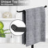 Giffgiss Towel Holder, T-Shape Modern Hand Towel Stand for Bathroom, Kitchen or Vanity, Height 12", Free-Standing Matte Black Countertop Towel Rack with Weighted Balanced Base