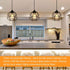 Pendant Lighting, Industrial Light Fixture, Retro Vintage Farmhouse Pendant Lights , Black Metal Cage Hanging Lights, Ceiling Lamp for Kitchen Island, Living Room, Dining Room, Loft, E26 Base, 2-Pack