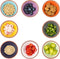 DeeCoo 3.5 oz Terracotta Pinch Bowls, Ceramic Dip Mini Bowls Set Soy Sauce Dish/Bowls, Condiments Server Dishes - Good for Ketchup, Soy Sauce, BBQ and Other Party Dinner (Set of 8)