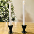Akilik Black Candlestick Holder Resin, Set of 2 Taper Candle Holder for Dinning, Home Decor, Party, Candle Holders for Candlesticks