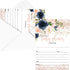 Blush Girls Baby Shower Invitations with Envelopes Pack of 25 Blank Invite Card Set with Navy Pink and Gold Country Floral Theme Reveal Sprinkle Handwrite Details DIY Paper Clever Party