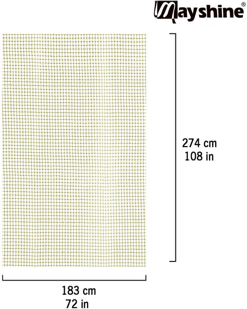 MAYSHINE Non-Slip Area Rug Pad Mat Underlay Multipurpose for Hard Surface Floor (6 x 9 Feet)
