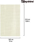 MAYSHINE Non-Slip Area Rug Pad Mat Underlay Multipurpose for Hard Surface Floor (6 x 9 Feet)