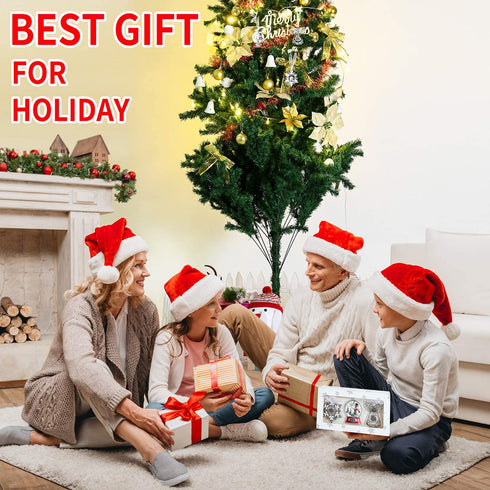 Laraine Christmas Tree Ornaments 3 Pieces 2021 Decorative Hanging Pendant of Car Charm Holiday Keepsake Gift Home Decor (Gift Set - B (2021))