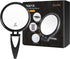 6 Inch 20X Magnifying Mirror, Hand Mirrors with Handle, Portable Travel Mirror for Women, Foldable, Handheld, Double Sided, Black