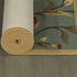 Ottomanson Ottohome Collection Contemporary Leaves Design Rubberback Runner Rug, 20" x 59", Seafoam