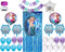 Frozen Birthday Party Supplies. Elsa and Anna Balloon Bouquet. Snowflakes Balloon. Metallic Tinsel Foil Fringe. 28pc party decoration kit.
