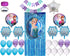 Frozen Birthday Party Supplies. Elsa and Anna Balloon Bouquet. Snowflakes Balloon. Metallic Tinsel Foil Fringe. 28pc party decoration kit.
