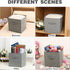 C&AHOME Cube Storage Bins 6-Pack Foldable Fabric Storage Cubes Baskets Containers Drawers with Dual Handles, Toys Closet Storage Box for Organizing Shelf, 10.5" L x 10.5" W x 11" H, Light Grey