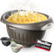 European Made Colander/Strainer, Heavy Duty Deep for Draining Pasta, Lettuce, Vegetables and Fruit, Dishwasher Safe, Mocha