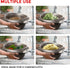 European Made Colander/Strainer, Heavy Duty Deep for Draining Pasta, Lettuce, Vegetables and Fruit, Dishwasher Safe, Mocha