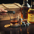 Whiskey Stones Gift Set for Men | Whiskey Glass and Stones Set with Rustic Wooden Crate, 8 Granite Whiskey Rocks Chilling Stones, 10oz Whiskey Glasses | Whiskey Gift for Men, Dad, Husband, Boyfriend