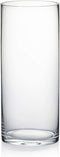 WGV Cylinder Vase, Diameter 5", Height 12", Clear Glass Floral Planter Container, Tall Centerpiece Arrangement for Wedding Party Event Home Office Decor, 1 Piece