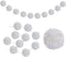 Dxhycc 76 Inch Yarn Pom Pom Garland 10 Balls 3.15inch Christmas Hanging Pom Garland Pom Pom Ball Garland Christmas Hanging Banner for Christmas Tree Wall Festivals Wedding Home Decoration, White
