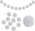 Dxhycc 76 Inch Yarn Pom Pom Garland 10 Balls 3.15inch Christmas Hanging Pom Garland Pom Pom Ball Garland Christmas Hanging Banner for Christmas Tree Wall Festivals Wedding Home Decoration, White