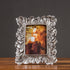 Vintage Picture Frames 4x6 Silver Picture Frame Photo with Glass Front Antique Frame with Leaf Funky Photo Frames Artwork Picture Frame for Tabletop Wall Hanging Wall Frames