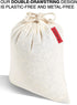 Colony Co. Reusable Bulk Food Bags, Set of 6 - Assorted Sizes, Certified Organic Cotton Muslin, Tare Weight Label, Washable, Double-Drawstring Design, Recyclable Packaging, Zero Waste