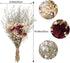 XYXCMOR Natural Dried Flowers Bouquet Real Touch Dried Roses with Stems Dried Baby's Breath Flowers with Dried Lavender Bundles for Wedding Home Farmhouse Table Centerpieces Vase Filler Decor