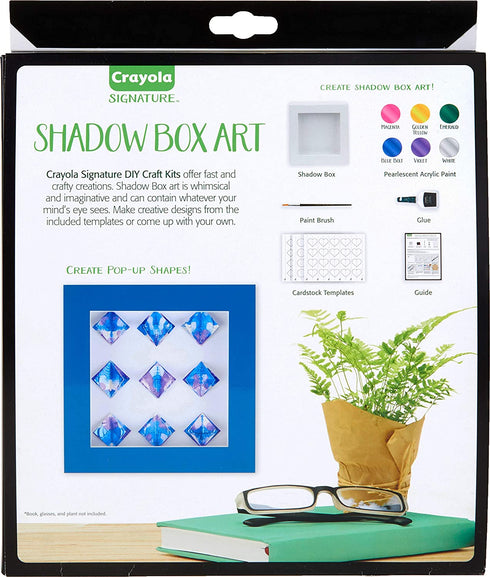 Crayola DIY Shadow Box, Personalized Picture Frame Kit, Unique Gifts for Mom, 13 Piece