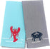 Kay Dee Designs Live Salty Lobster & Crab Kitchen Towels Dishtowel Set for Cleaning, Drying, Polishing and Baking