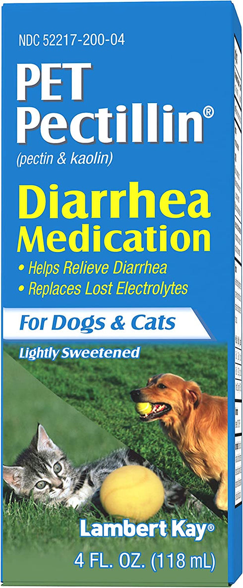 Lambert Kay Pet Pectillin Diarrhea Medication for Dogs and Cats, 4-Ounce