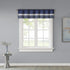 Madison Park Amherst Single Panel Faux Silk Rod Pocket Curtain With Privacy Lining for Living Room, Window Drapes for Bedroom and Dorm, 50x18, Navy