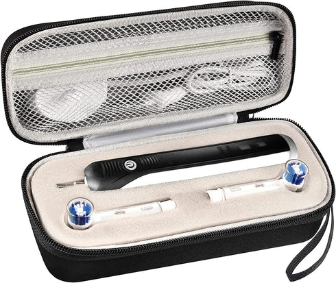 Travel Case Compatible with Oral-B Pro 1000 2000 3000 3500 CrossAction/ Smart 1500 Electric Toothbrush, Power Rechargeable Tooth Brushes Storage Holder Cover Bag for Brush Head, Charger?Box Only)