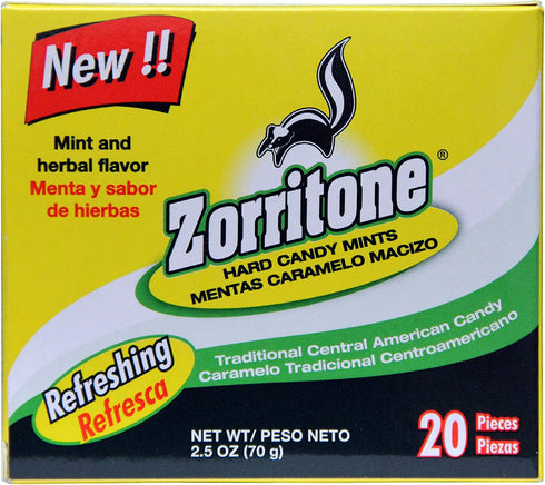 Zorritone Cough Drops | Mint Flavored Central American Cough Lozenges for Fast Acting Cough Relief and Sore Throat Soothing from The Common Cold, Flu, and Allergies; 20 Pieces