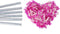 Gender Reveal Confetti Wands Pink 6Pack Tissue Paper Confetti Flick Flutter Sticks for Baby Girl Shower Wedding Birthday Party Supplies Decoration - Pink 14inch