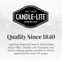 CANDLE-LITE Juicy Black Cherries Single-Wick Candles, 18 oz. Jar, Dark Red