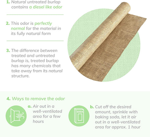 Natural Burlap Fabric, 40" x 15 Feet No-Fray Fall Table Runner w/Finished Edges - Jute Burlap Roll for Wedding Decor, Christmas Table Runner, Tree Wrap, Placemats, Art and Crafts, Rustic, Landscaping