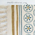 MARSAULE Boho Woven Cotton Floral Area Rug with Tassel, 2x3 feet Washable Decorative Mat with Fringe, Throw Rug for Home, Living Room, Kitchen Floor, Laundry Room, Bathroom