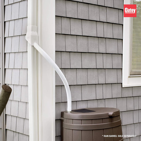 Oatey 14209 Mystic Rainwater Collection System Fits 2" X 3" Residential Downspouts, White