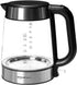 Amazon Basics Electric Glass and Steel Hot Tea Water Kettle - 1.7-Liter