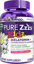 VICKS Pure Zzzs Kidz, Melatonin Sleep Aid Gummies for Kids and Children, Helps Your Child Fall Asleep Naturally, Low Dose Melatonin, Berry Flavored, 72 Gummies