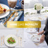 Plastic Spoons 125 Pack Disposable Cutlery, Heavy Duty Flatware, Plastic Silverware Set for Catering Events, Parties, Dinners, Weddings, Receptions and Everyday Use (Gold)
