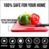 Raj Plastic Cutting Board Reversible Cutting board, Dishwasher Safe, Chopping Boards, Juice Groove, Large Handle, Non-Slip, BPA Free (Extra Large (17.4" x 11.81"), Crimson Red)