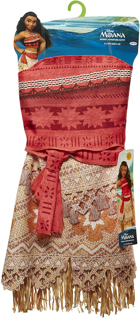 Disney Moana Girls Adventure Outfit , Size 4-6X