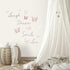 RoomMates RMK3173SCS Butterfly Dream Peel and Stick Wall Decals with 3D Cutout Butterflies , Pink