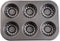 Mini Bund Cake pan, 6-Cavity Fluted Tube Cake Pan Brownie Bowl Pan Small Round Cake Mold Shortcake Pan for Baking Bavarois Brownie Cupcake Pudding Canele
