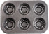 Mini Bund Cake pan, 6-Cavity Fluted Tube Cake Pan Brownie Bowl Pan Small Round Cake Mold Shortcake Pan for Baking Bavarois Brownie Cupcake Pudding Canele
