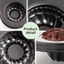 Mini Bund Cake pan, 6-Cavity Fluted Tube Cake Pan Brownie Bowl Pan Small Round Cake Mold Shortcake Pan for Baking Bavarois Brownie Cupcake Pudding Canele