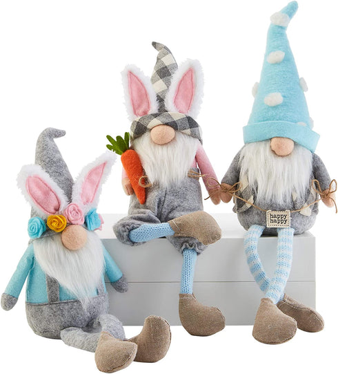 Mud Pie Carrot Easter Dangle Leg GNOME, 9" x 4, 42600648C