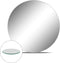 WGV Large Round Mirror Plate 10" Diameter, 4.5 mm Thickness, Frameless Sanded Edges, Quality Thick Candle Tray, Home Event Party Wedding Table Centerpiece Wall Decor, 1 Piece